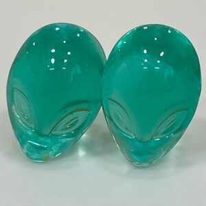 ✨️👽Alien Head Glass Plugs 👽✨ | Cosmic Vibe Jewelry | 22mm (7/8) || 🚀